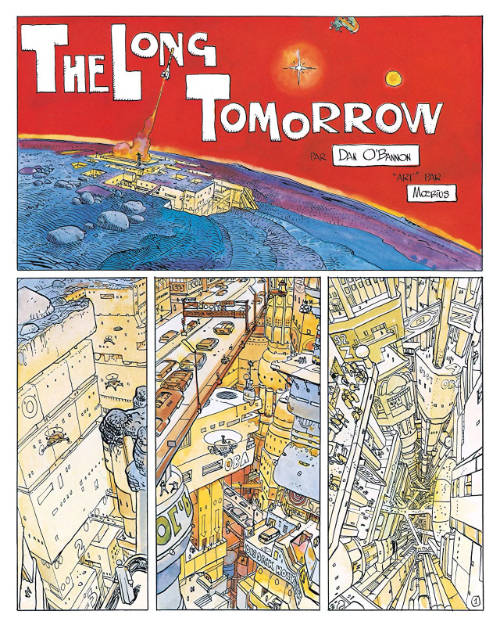 Pagina uit het stripboek The Long Tomorrow